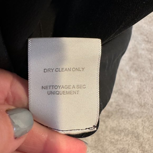 Joie | Black Silk Pinstripe Tunic | Long Sleeve | Size S - Picture 6 of 6